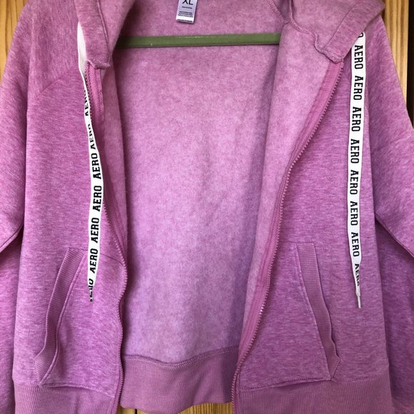 🐝 Aéropostale Pink Athletic Hoodie NWOT - Picture 4 of 5